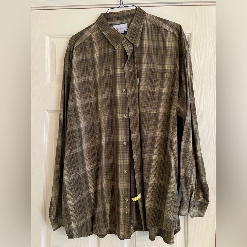 Columbia Sportswear Men’s Plaid Long Sleeve Button Down Shirt XXL